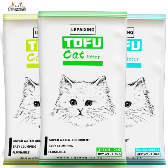 Ingredienti sani Prodotti a base di soia per animali domestici Lettiera per gatti al tofu Sapore originale