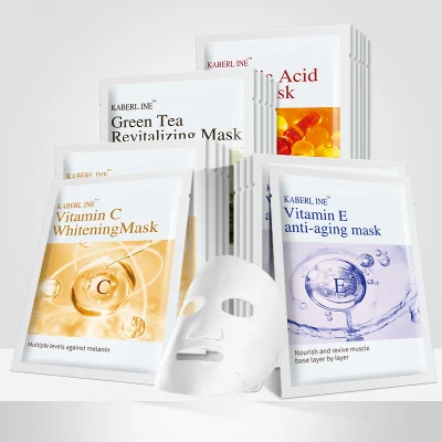 Produttore OEM ODM Maschera per la cura del viso antietà personalizzata Idratante organico coreano Maschere per il viso Mascarillasl sbiancanti